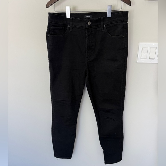 Express Denim - Express Jeans - Skinny High Rise Black Hyperstretch